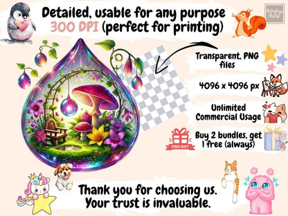 Fairy Terrarium Clipart botanical magic art - Wonders Artist