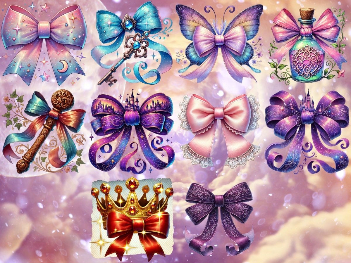 Pohádkové mašle clipart (LIMITOVANÁ EDICE) image 7