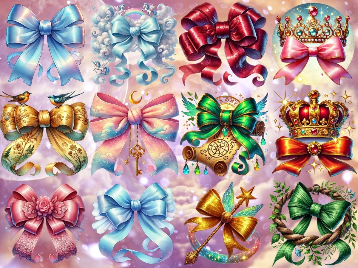 Pohádkové mašle clipart (LIMITOVANÁ EDICE) image 3