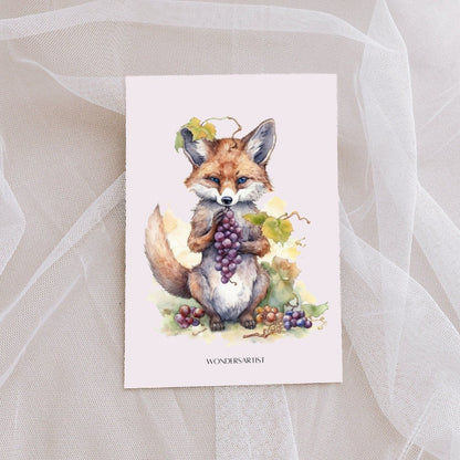 Fairytale Foxes Watercolor (Legacy) Clipart Animal clipart - Wonders Artist