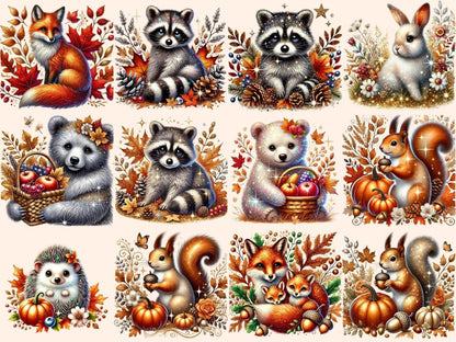 Fall Animals Clipart Autumn Animal Art - Wonders Artist