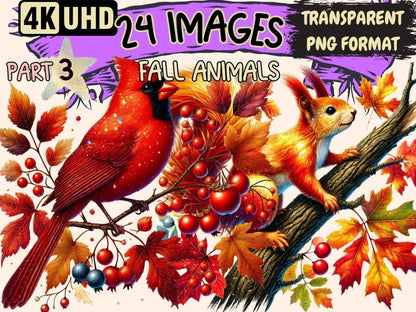 Fall Animals (P3) Clipart Animal Clipart - Wonders Artist