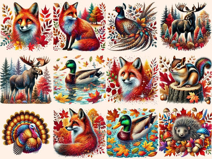 Fall Animals (P4) Clipart Animal Clipart - Wonders Artist
