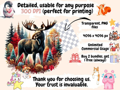 Fall Animals (P4) Clipart Animal Clipart - Wonders Artist