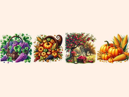 Fall Harvest Clipart Autumn Bounty - Wonders Artist