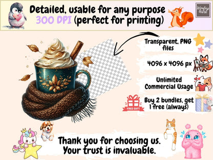 Fall Mugs Clipart autumn clipart autumn graphics autumn images - WondersArtist