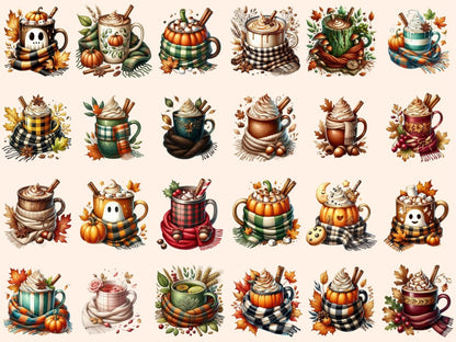 Fall Mugs Clipart autumn clipart autumn graphics autumn images - WondersArtist