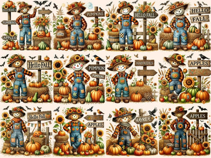 Fall Scarecrows Clipart AUTUMN CLIPART - Wonders Artist