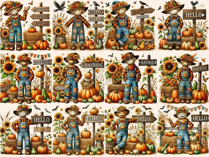 Fall Scarecrows Clipart AUTUMN CLIPART - Wonders Artist