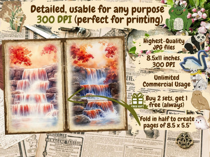 Fall Woodland Journal Pages (P1) Autumn Journal - Wonders Artist