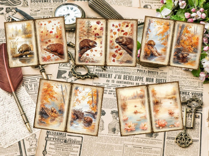 Fall Woodland Journal Pages (P1) Autumn Journal - Wonders Artist