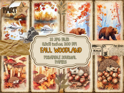 Fall Woodland Journal Pages (P5) Autumn Journal - Wonders Artist