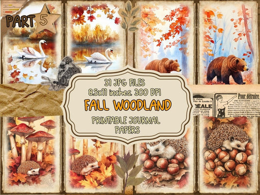 Fall Woodland Journal Pages (P5) Autumn Journal - Wonders Artist