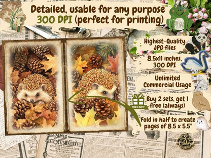 Fall Woodland Journal Pages (P5) Autumn Journal - Wonders Artist