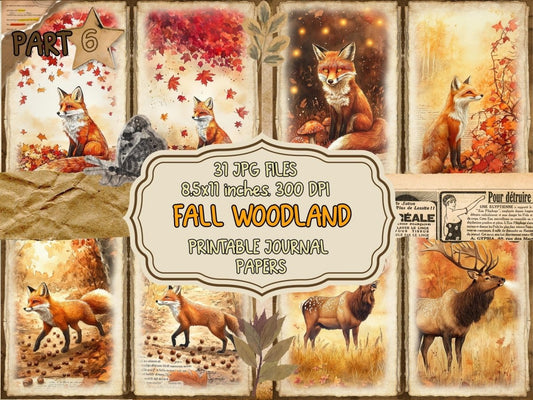 Fall Woodland Journal Pages (P6) Autumn Journal - Wonders Artist