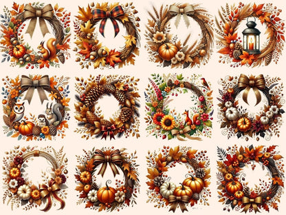 Fall Wreaths Clipart autumn clipart - Wonders Artist