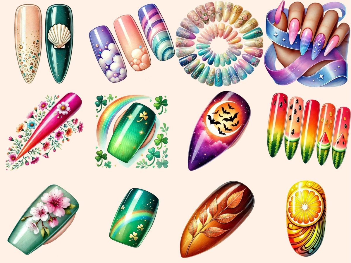 Fancy Nails Clipart beauty salon clipart cute nails png fancy manicure art - WondersArtist