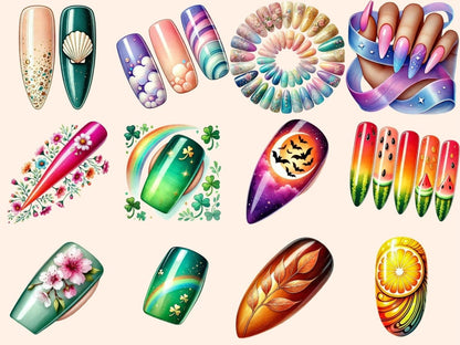 Fancy Nails Clipart beauty salon clipart cute nails png fancy manicure art - WondersArtist