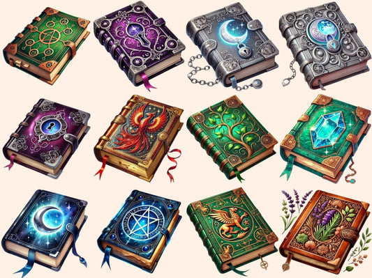 Fantasy Books Clipart