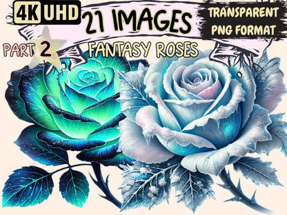 Fantasy Roses (P2) Clipart Dreamy Rose Art - Wonders Artist