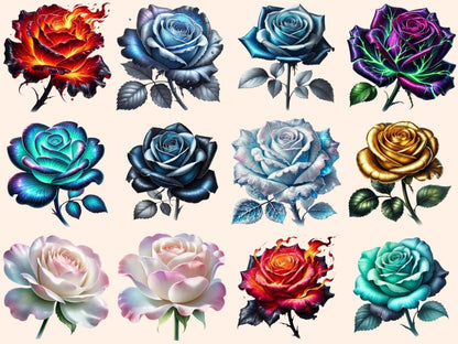 Fantasy Roses (P2) Clipart Dreamy Rose Art - Wonders Artist