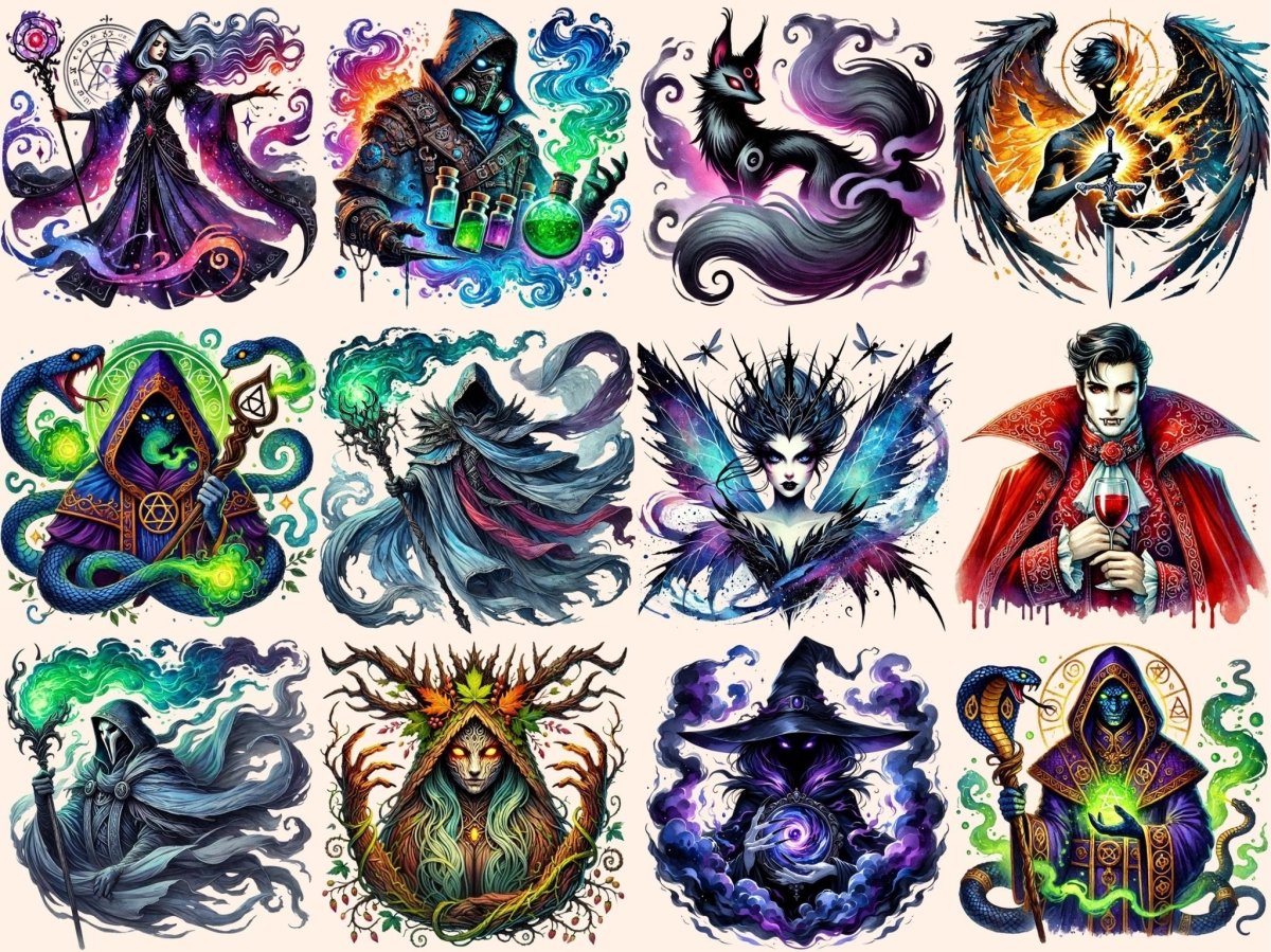 Fantasy Villains Clipart dark fantasy clipart dark magic png evil character png - WondersArtist