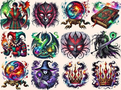 Fantasy Villains Clipart dark fantasy clipart dark magic png evil character png - WondersArtist