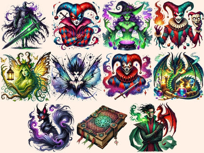 Fantasy Villains Clipart dark fantasy clipart dark magic png evil character png - WondersArtist
