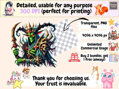 Fantasy Villains Clipart dark fantasy clipart dark magic png evil character png - WondersArtist