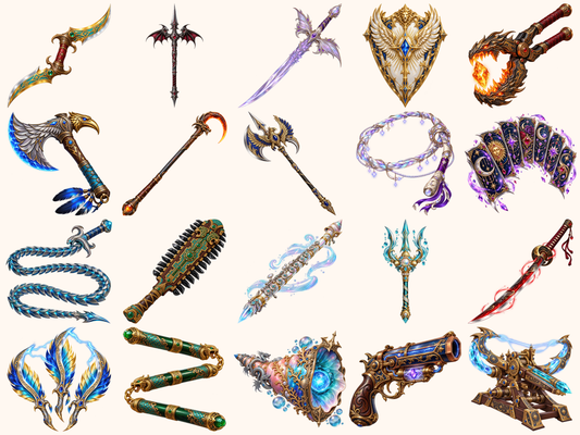 Fantasy Weapons Clipart