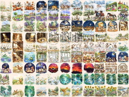 Farm Animals Watercolor Clipart animal illustrations - Wonders Artist