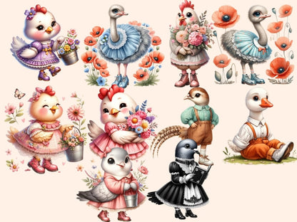 Farm Birds Clipart birdyard clipart - Wonders Artist