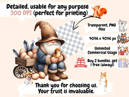Farm Gnomes Clipart barnyard art - Wonders Artist