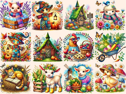 Farm Magic Clipart cottagecore farm png enchanted farm png fairy tale farm - WondersArtist