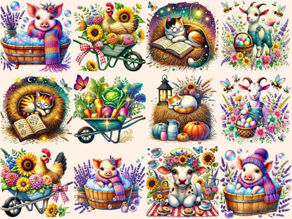 Farm Magic Clipart cottagecore farm png enchanted farm png fairy tale farm - WondersArtist