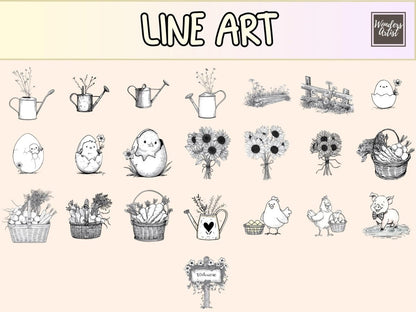 Farmhouse Friends Cardmaking Clipart cardmaking clipart cute farm png diy farm cards - WondersArtist