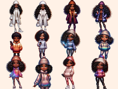 Fashion Girls Clipart african fashion art - Wonders Artist