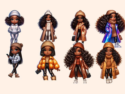 Fashion Girls Clipart african fashion art - Wonders Artist