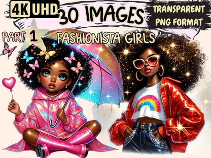 Fashionista Girls Clipart African Fashion Icon - Wonders Artist