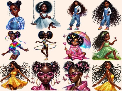 Fashionista Girls Clipart African Fashion Icon - Wonders Artist