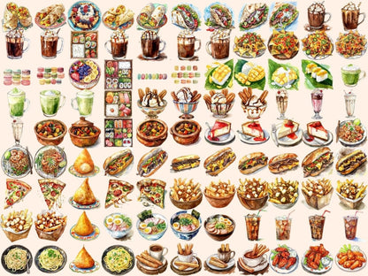 Fast Food Watercolor Clipart fast food clipart - Wonders Artist