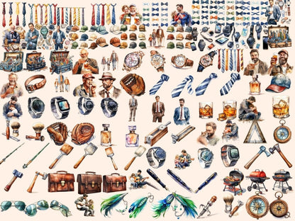 Fathers Watercolor Clipart dad clipart - Wonders Artist