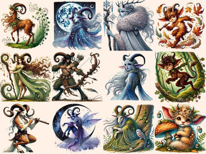 Fauns Clipart celtic faun art - Wonders Artist