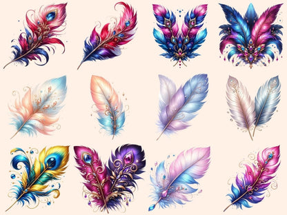Feathers Clipart Cute feather art - Wonders Artist