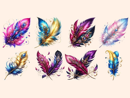 Feathers Clipart Cute feather art - Wonders Artist