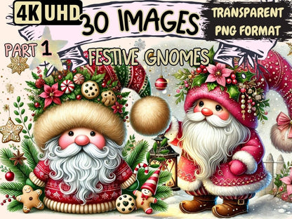 Festive Gnomes Clipart christmas gnome png - Wonders Artist