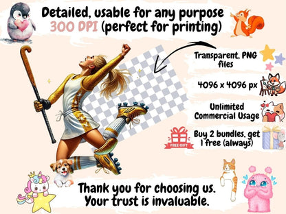 Field Hockey Girls Clipart field hockey clipart - Wonders Artist