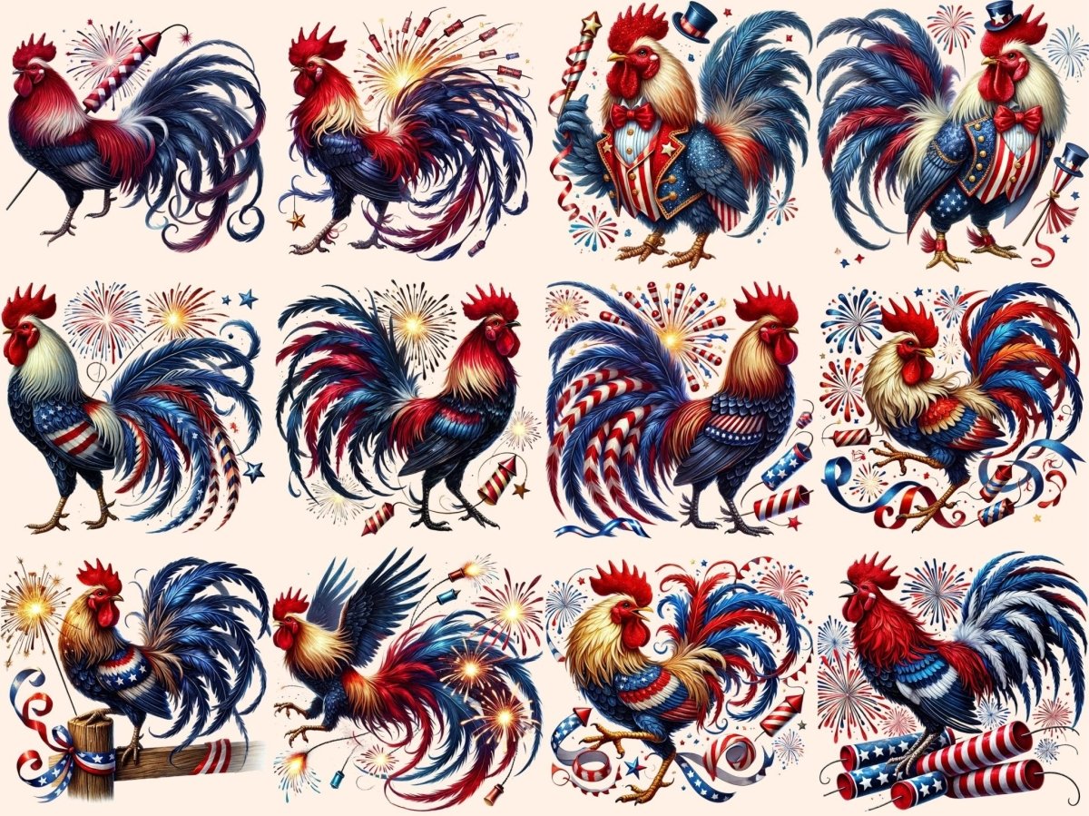 Firecracker Rooster Clipart 4th of july png - Wonders Artist