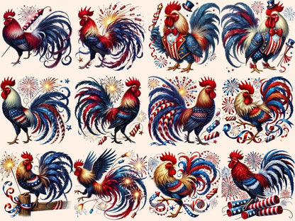 Firecracker Rooster Clipart 4th of july png - Wonders Artist
