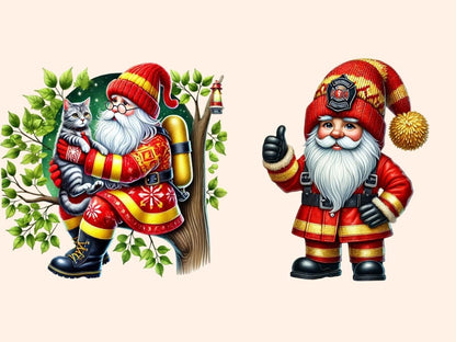 Firefighter Gnomes (P2) Clipart firefighter design - Wonders Artist